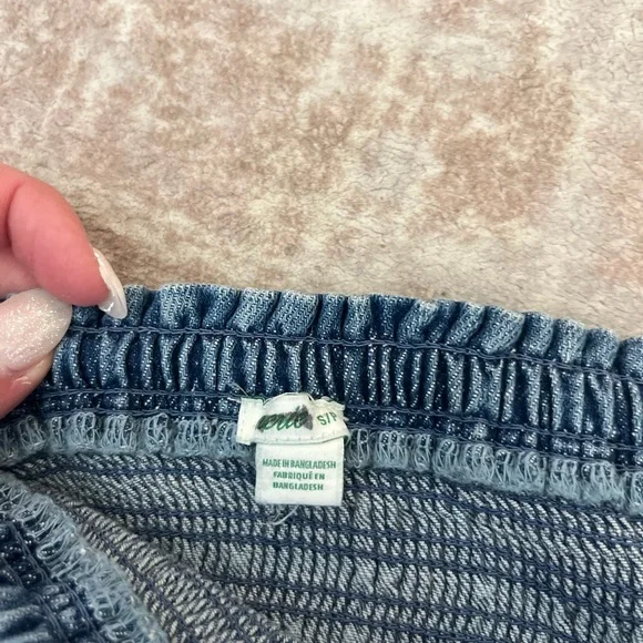 Vintage Aerie Denim Jean Tiered Skirt - Picture 2 of 2